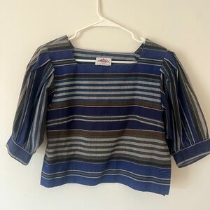 Vintage Striped Blouse